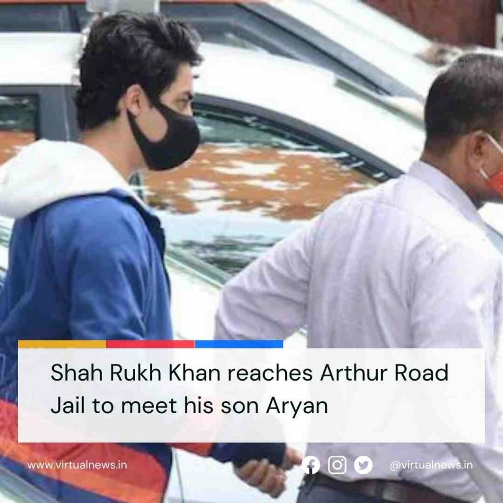 Shah Rukh Khan reaches Arthur Road Jail to meet his son Aryan