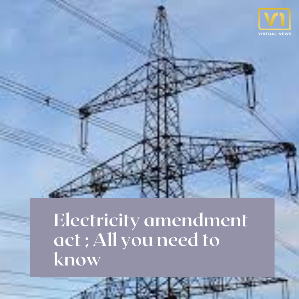 What is the Electricity amendment act?