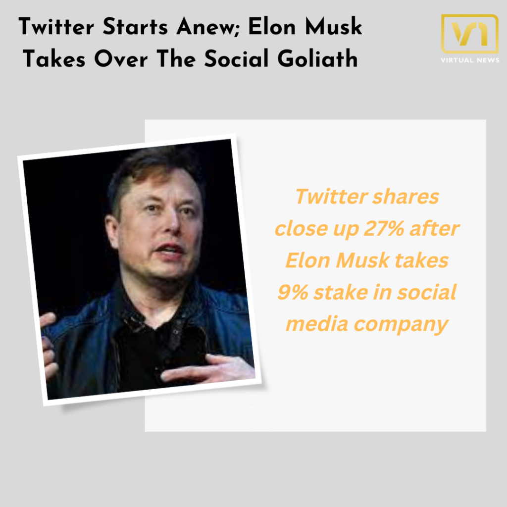 Twitter Starts Anew; Elon Musk Takes Over The Social Goliath